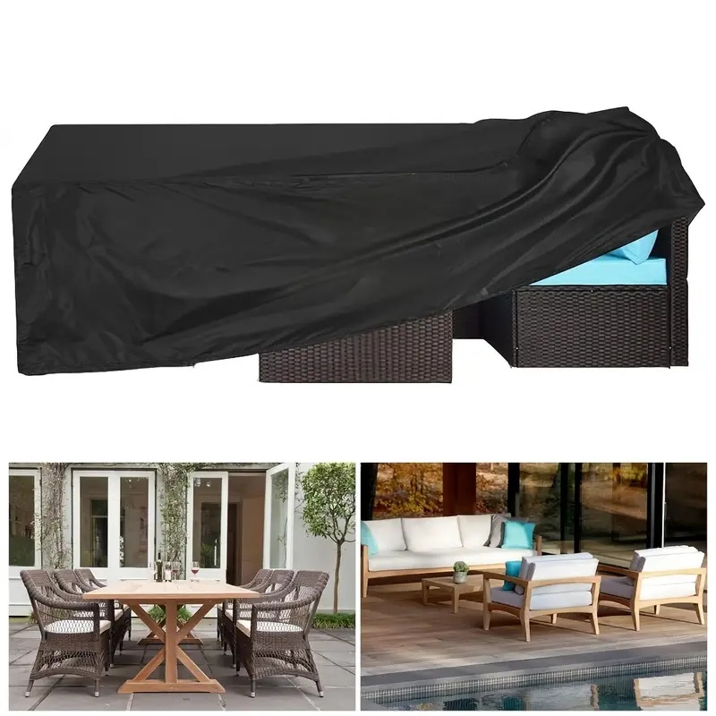 Outdoor Furniture With Covers - Heavy Duty Windproof Garden Furniture Cover