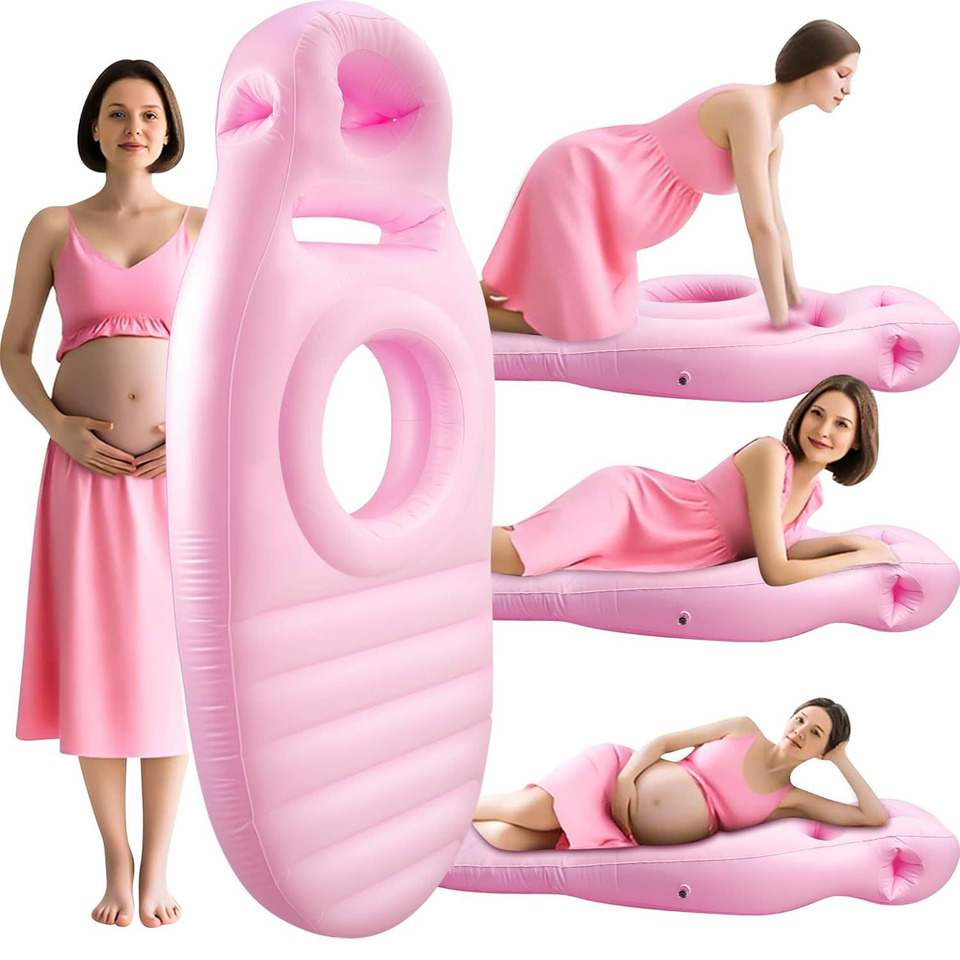 Outdoor Furniture Nearby - Inflatable Pregnancy Pillow Yoga Mat For