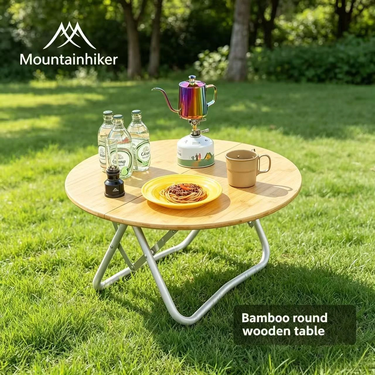 Outdoor Furniture Usa - MOUNTAINHIKER Portable Camping Table Round Folding