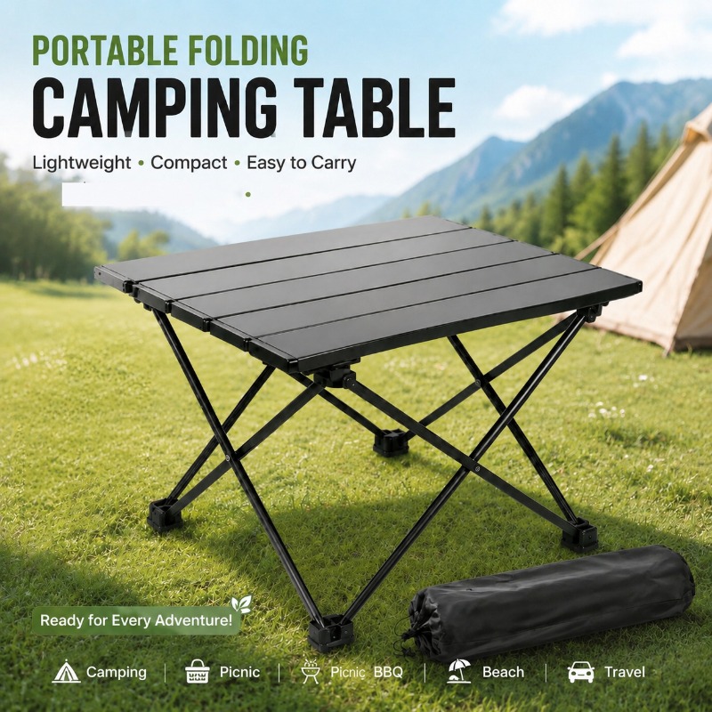 Outdoor Furniture Usa - Lightweight Portable Foldable Camping Table Foldable