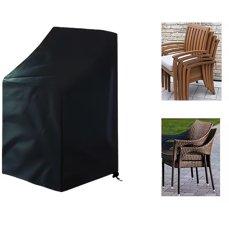 Outdoor Furniture With Covers - 1pc Heavy-Duty Stacking Outdoor Chair Cover,Fit
