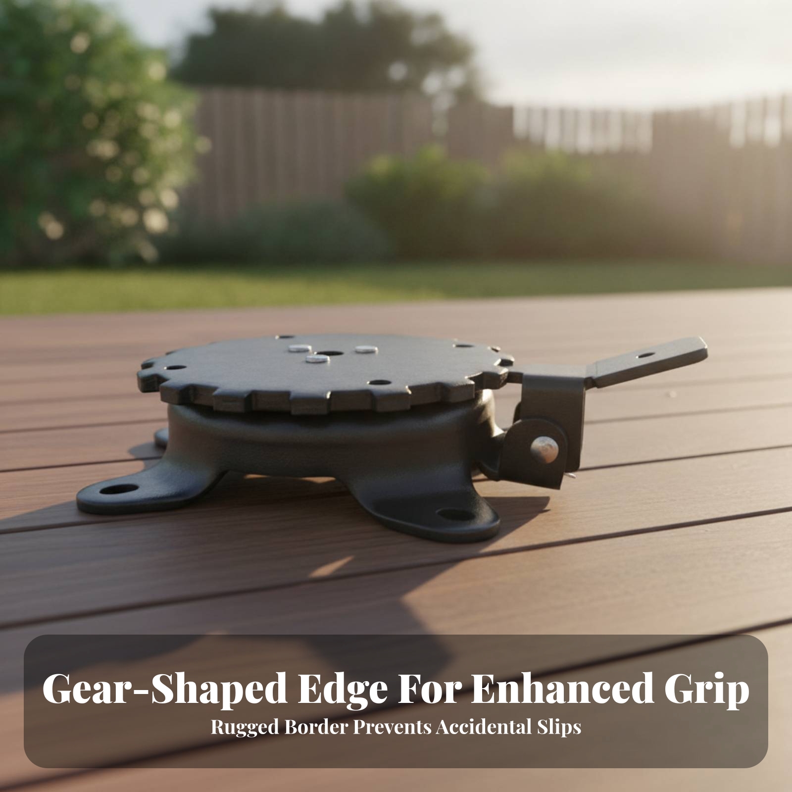Outdoor Furniture With Umbrella - Rotating Umbrella Base Painted Finish Patio