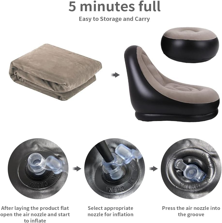 2Pcs Lazy Sofa Inflatable Chai - Outdoor Furniture Nearby ulasan dan harga