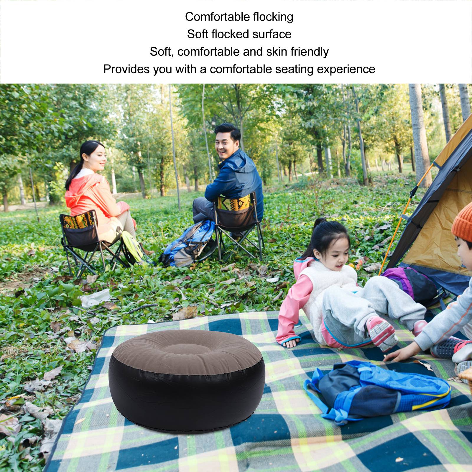 Inflatable Flocking Stool Mult - Outdoor Furniture Designer ulasan dan harga