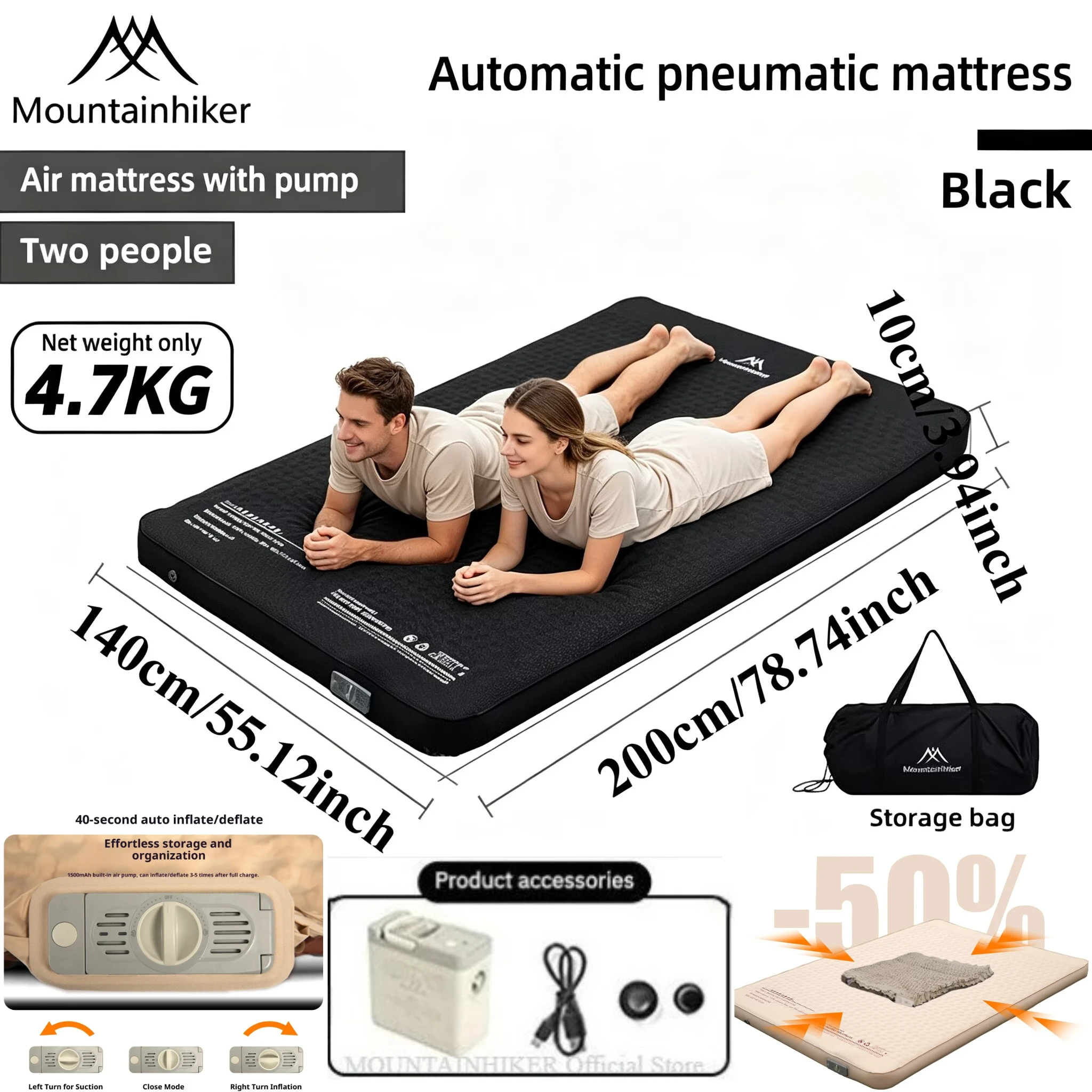 MOUNTAINHIKER Inflatable Mattr - Outdoor Daybed Sofa ulasan dan harga