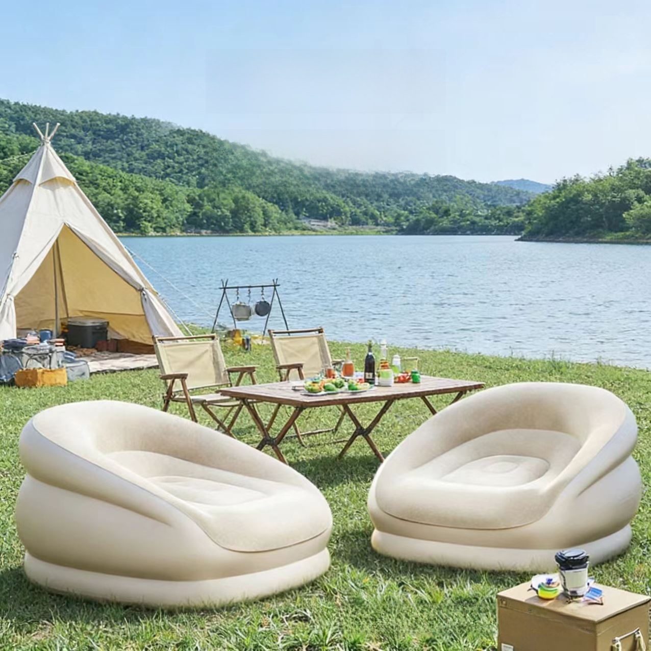 Portable Iatable Sofa for Cam  - Outdoor Furniture Designer ulasan dan harga