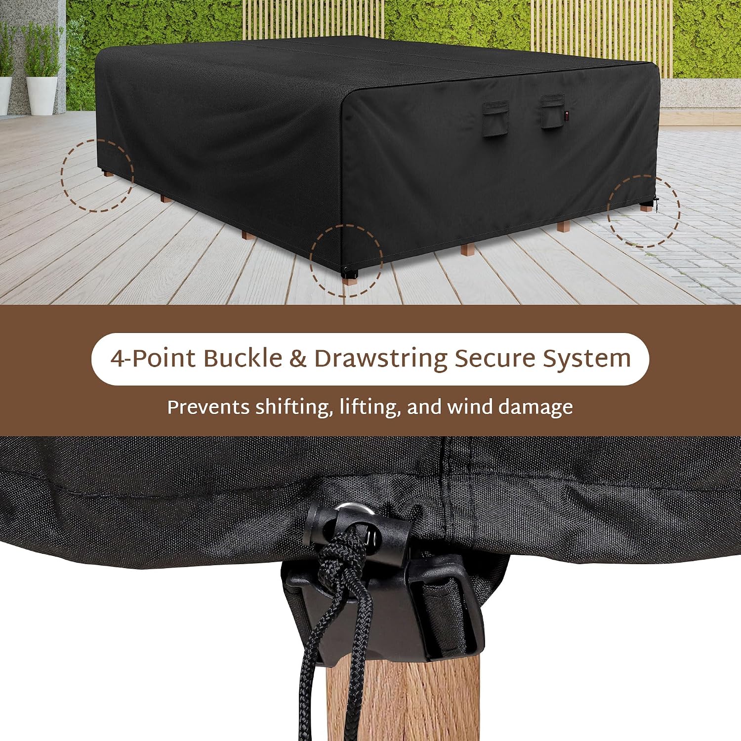 Rectangular 600D Heavy-Duty Ou - Outdoor Furniture Covers Waterproof ulasan dan harga