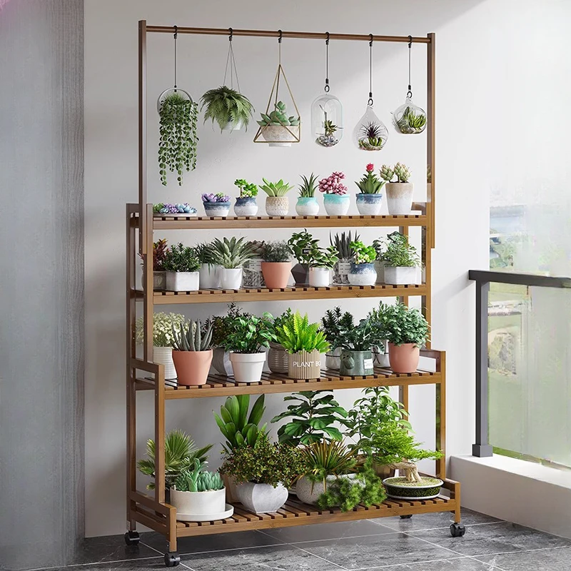 Modern Solid Wood Plant Shelve - Outdoor Furniture Types ulasan dan harga