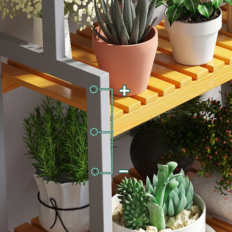Modern Solid Wood Plant Shelve - Outdoor Furniture Types ulasan dan harga