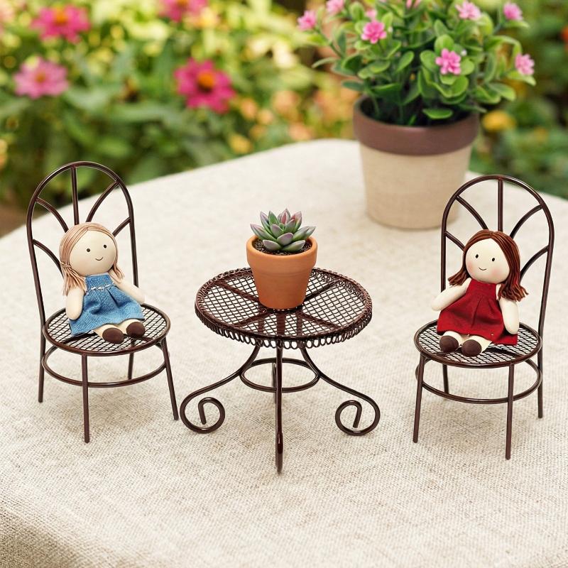 1/3Pcs Dollhouse Garden Displa - Outdoor Furniture Designer ulasan dan harga