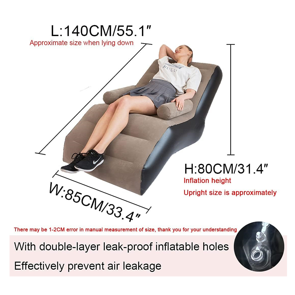 Folding Lazy Sofa,Inflatable L - Outdoor Furniture Nearby ulasan dan harga