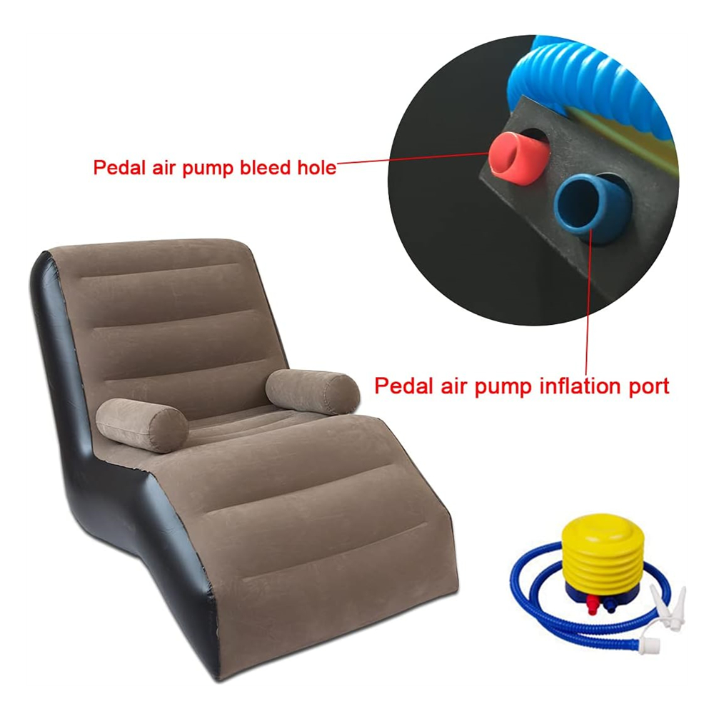 Folding Lazy Sofa,Inflatable L - Outdoor Furniture Nearby ulasan dan harga