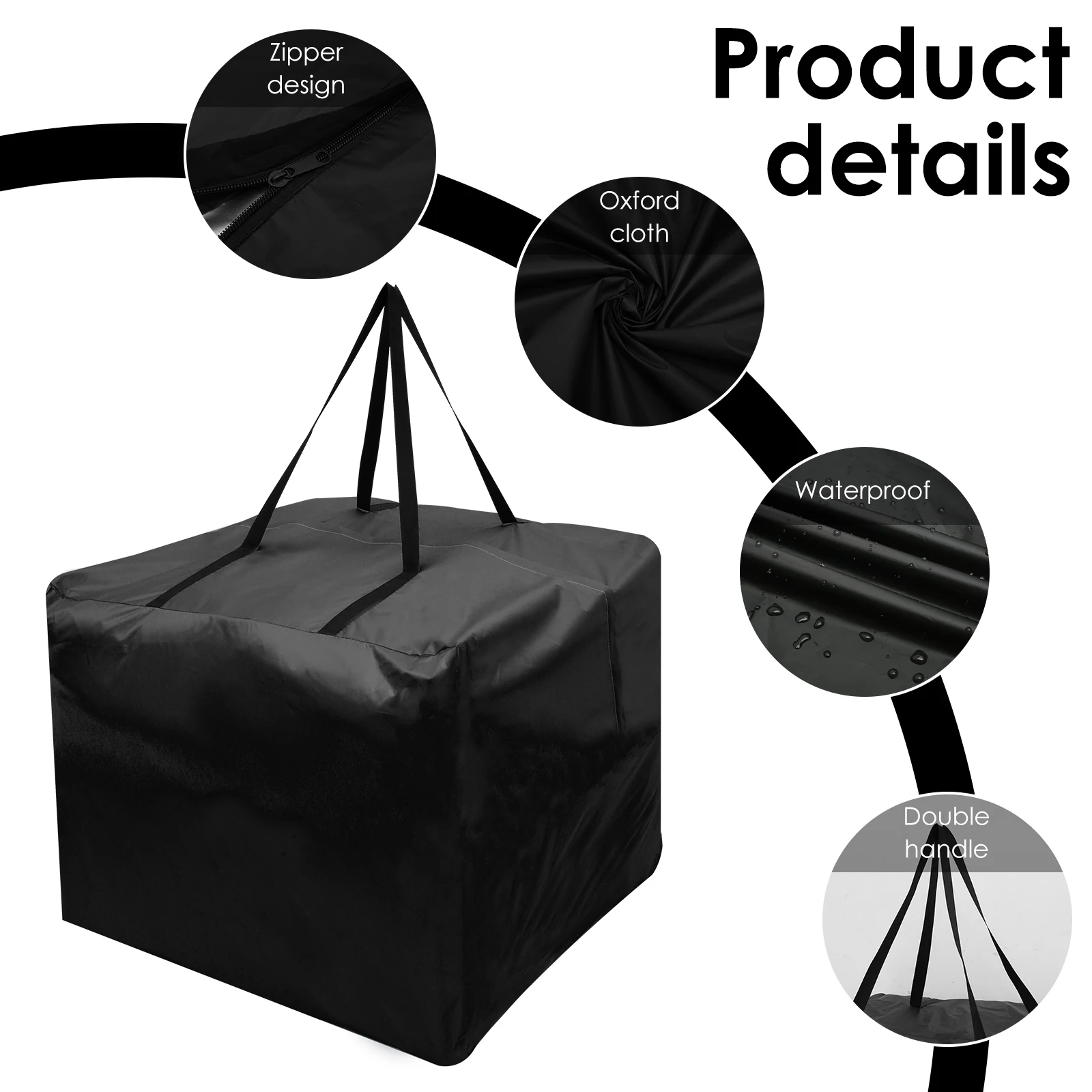Cushion Storage Bag with Handl - Outdoor Furniture Types ulasan dan harga